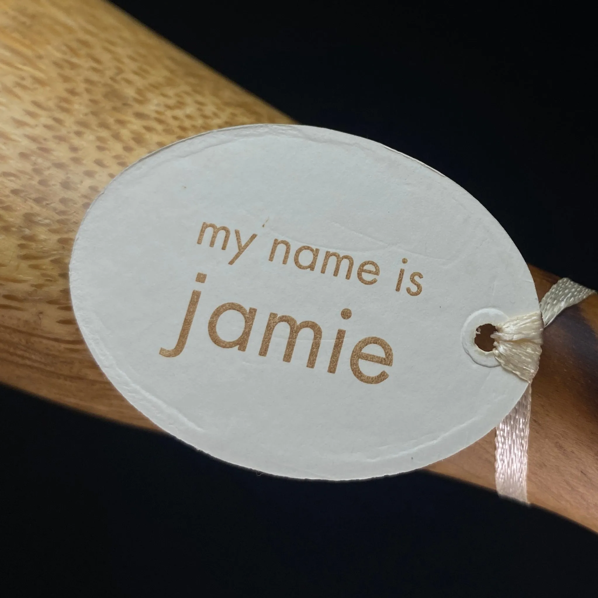 Jamie - Hand-carved and Hand-painted Bamboo Duck with Polka Dot Boots