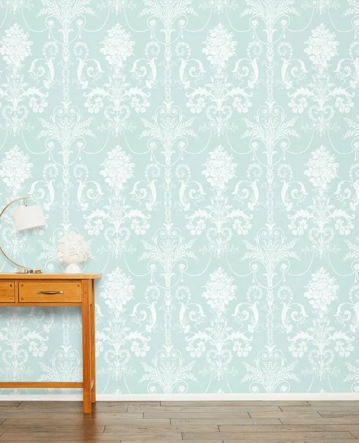 Josette Duck Egg Wallpaper