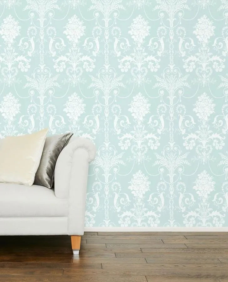 Josette Duck Egg Wallpaper