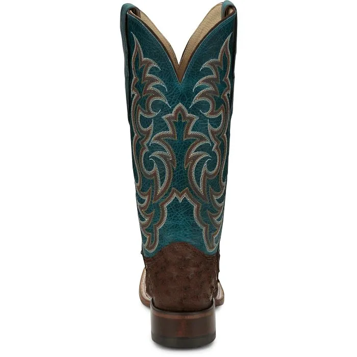JUSTIN LADIES COWGAL OSTRICH WESTERN BOOTS STYLE AQ8651
