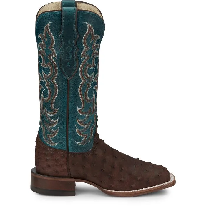 JUSTIN LADIES COWGAL OSTRICH WESTERN BOOTS STYLE AQ8651