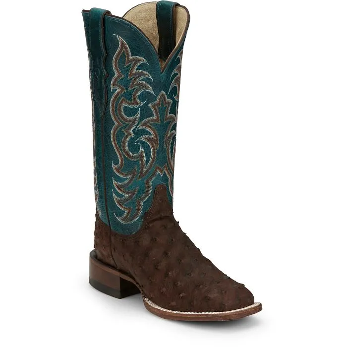 JUSTIN LADIES COWGAL OSTRICH WESTERN BOOTS STYLE AQ8651