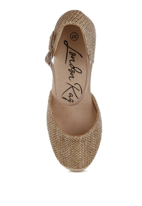 Kalista Raffia Woven Wedge Sandals