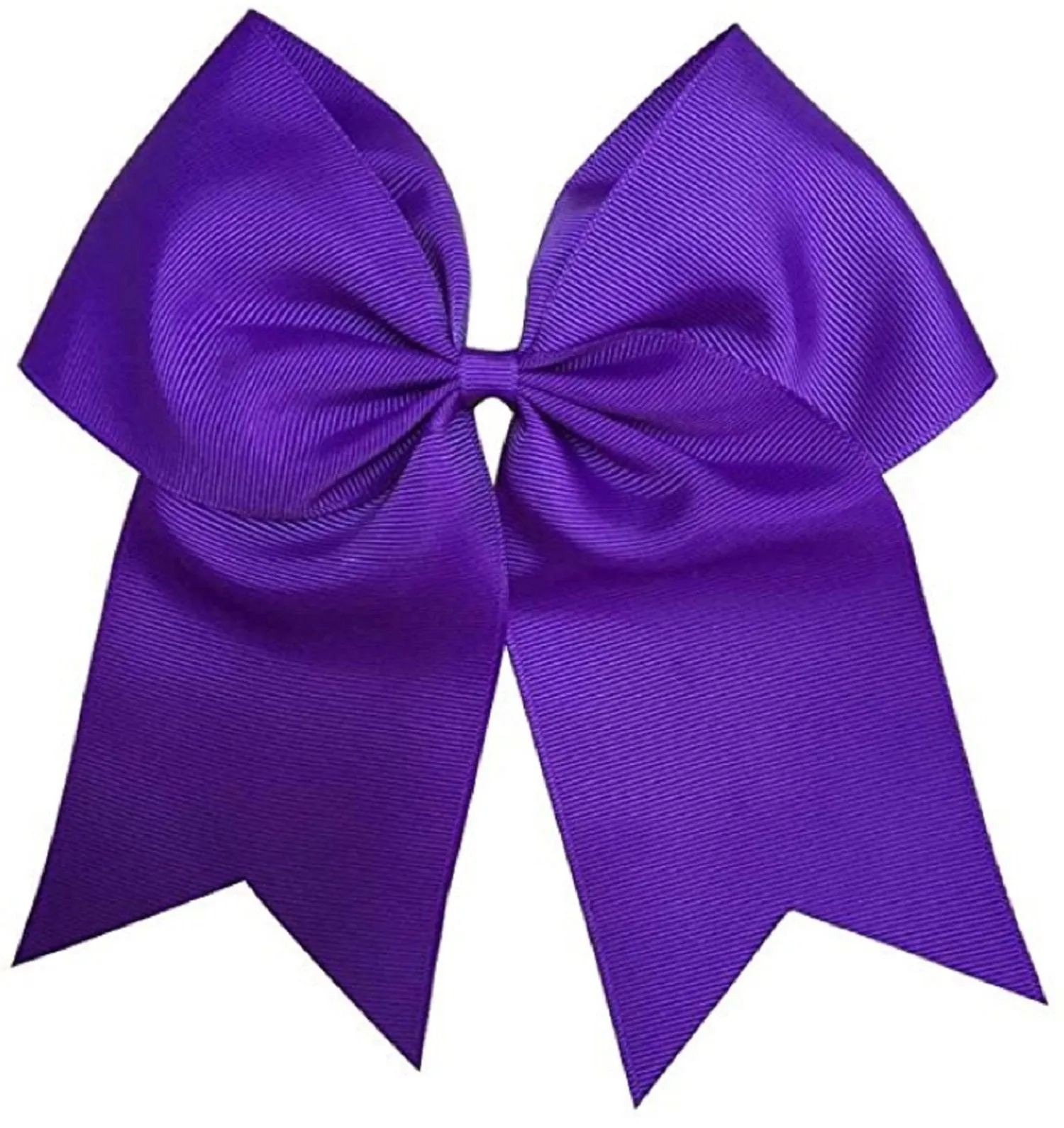 Kenz Laurenz Cheer Bows Purple Cheerleading Softball - Gifts for Girls and Women Team Bow with Ponytail Holder Complete Your Cheerleader Outfit Uniform Strong Hair Ties Bands Elastics (1)