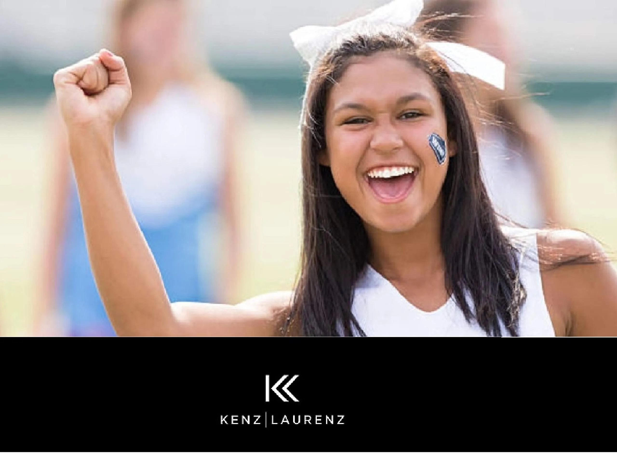 Kenz Laurenz Glitter Cheer Bows - Cheerleading Softball Gifts for Girls and Women Team Bow with Ponytail Holder Complete Your Cheerleader Outfit Uniform Strong Hair Ties Bands Elastics (1) (Silver)
