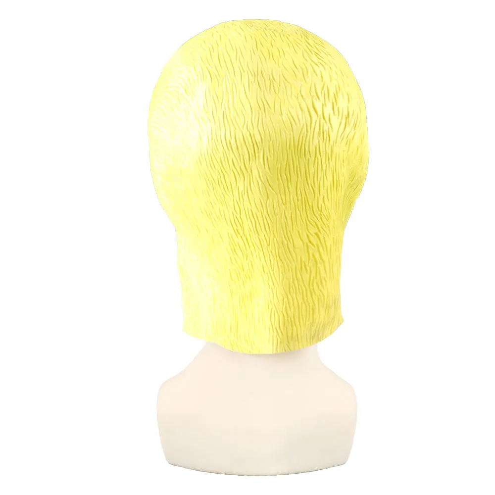LaTeX Duck Mask Small Yellow Duck Dance Mask Halloween Animal Mask Goose Head Cover Cosplay Props