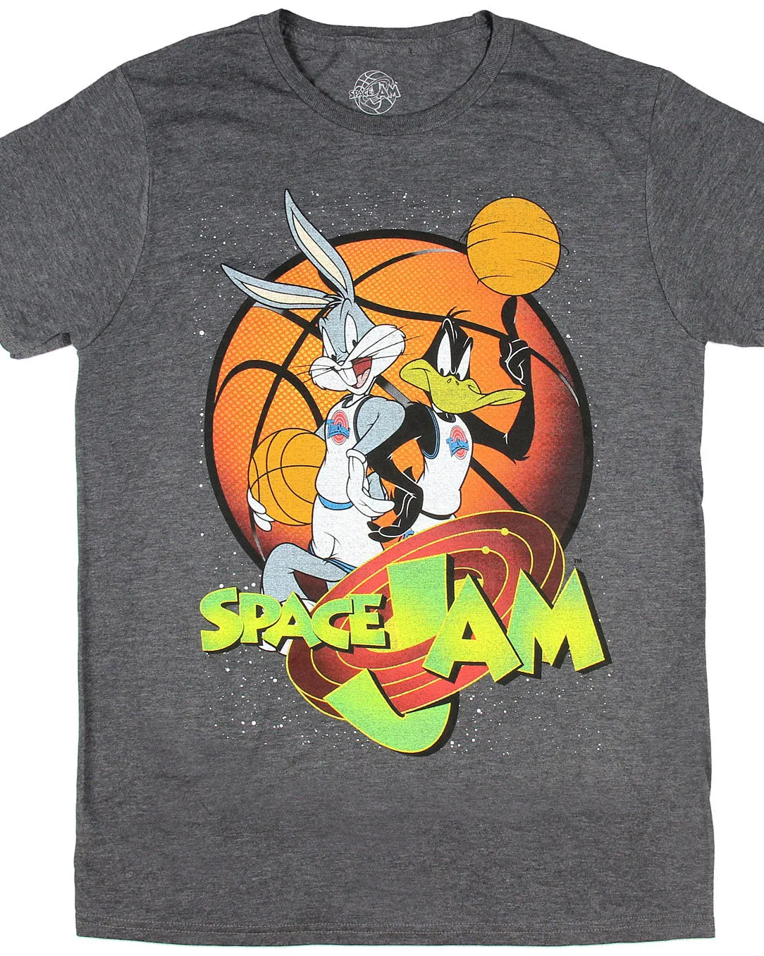 Looney Tunes Men's Space Jam Bugs and Daffy Tune Squad T-Shirt Adult