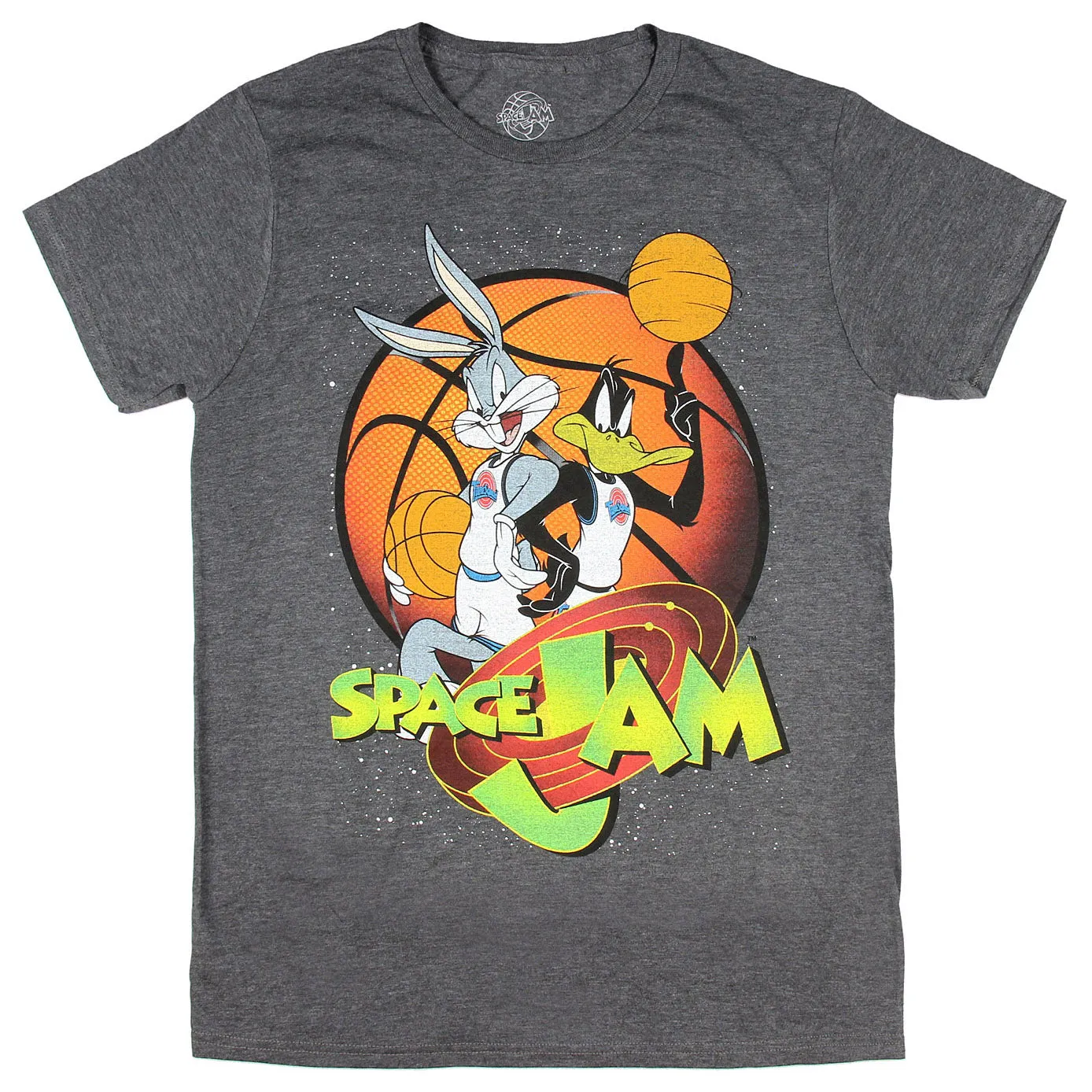 Looney Tunes Men's Space Jam Bugs and Daffy Tune Squad T-Shirt Adult