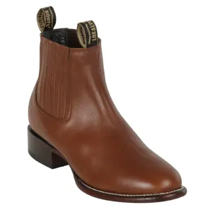 Los Altos Boots Mens #50B2107 Charro Stort Boot-Round Toe  | Style Belmont Boots | Color Brown