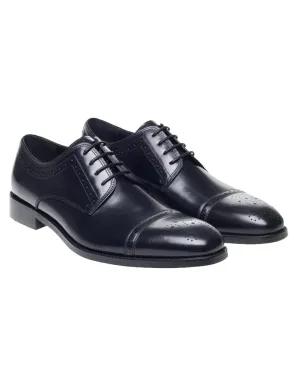 Lucan Derby Semi Brogues - Black