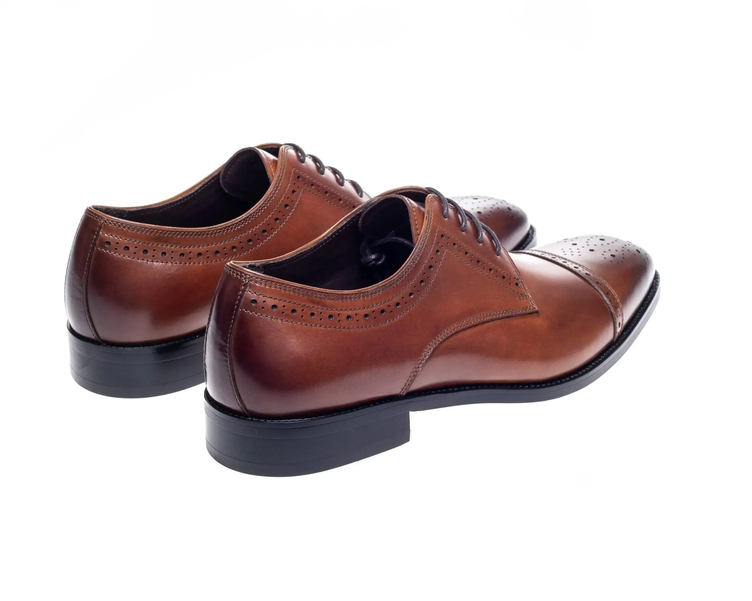 Lucan Derby Semi Brogues - Tan