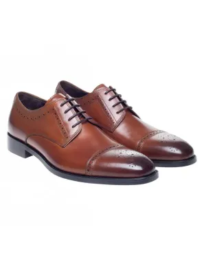 Lucan Derby Semi Brogues - Tan