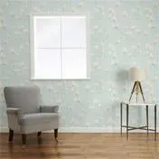 Magnolia Grove Duck Egg Wallpaper