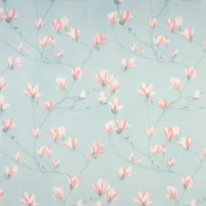 Magnolia Grove Duck Egg Wallpaper