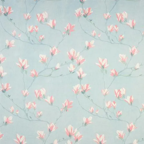 Magnolia Grove Duck Egg Wallpaper