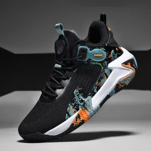 Men's Fly-Woven Breathable Basketball Sports Sneakers