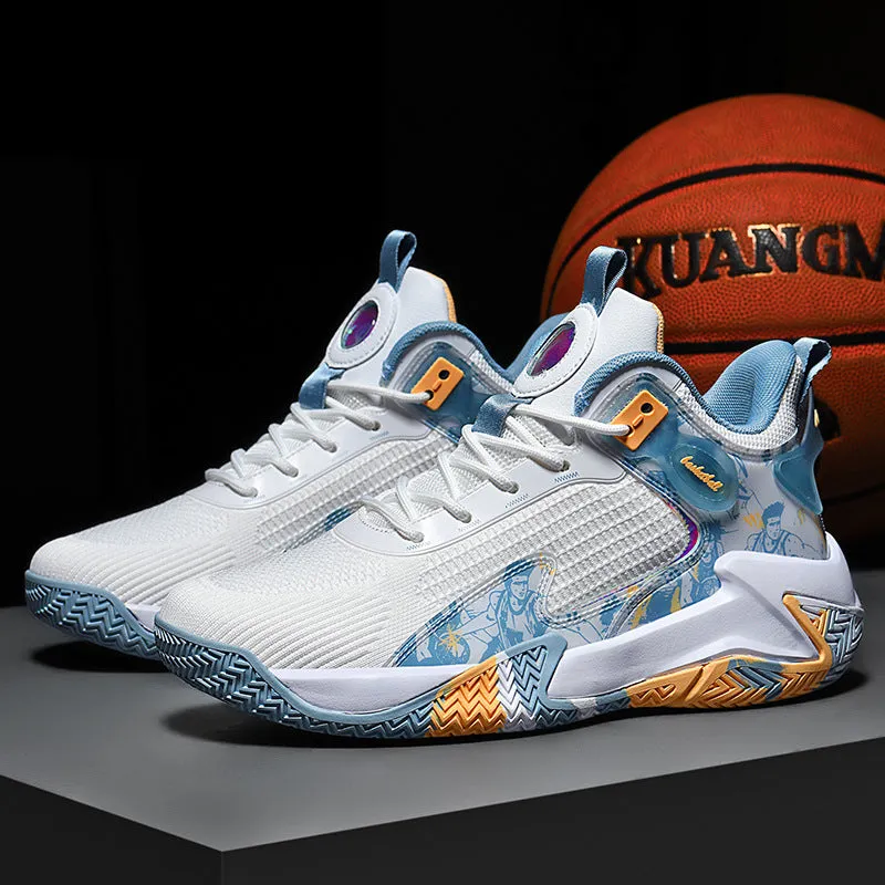 Men's Fly-Woven Breathable Basketball Sports Sneakers