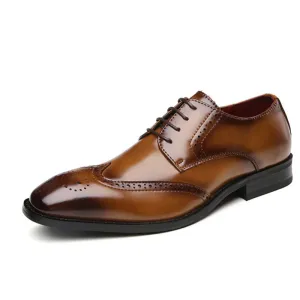 Men's leather brogues derby loafers