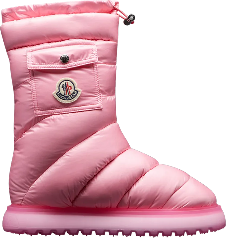 Moncler Wmns Gaia Pocket Mid Boot Pink, pink