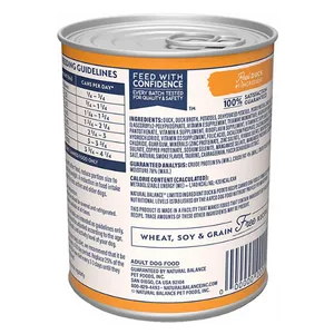 Natural Balance Limited Ingredient Diets Duck & Potato Formula Canned Dog Food 13oz