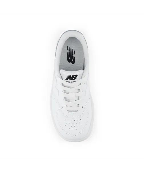 NEW BALANCE KID'S BB 80 TRIPLE WHITE SNEAKER SHOES