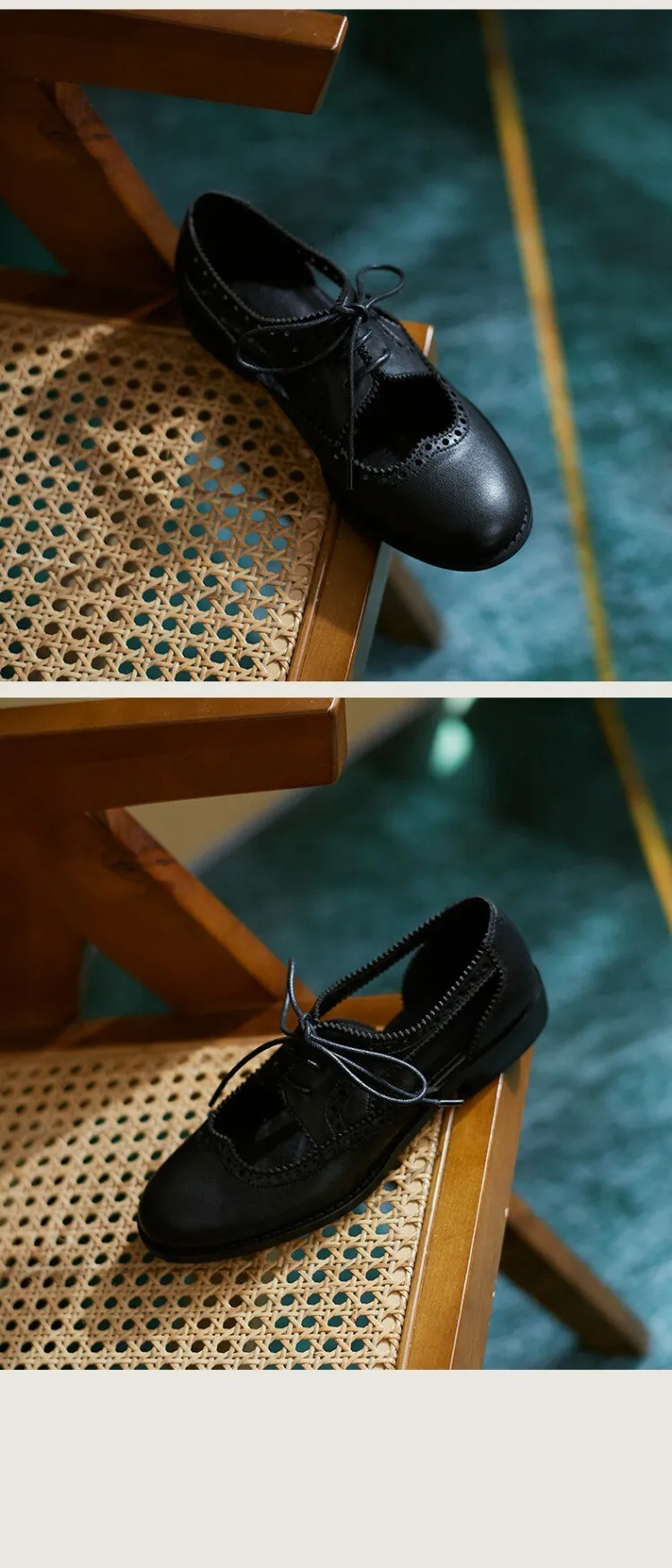New Summer Women Shoes Split Leather Round Toe Low Heel Cover Heel Brogues Casual Women Sandals Spring/Autumn Shoes for Ladies