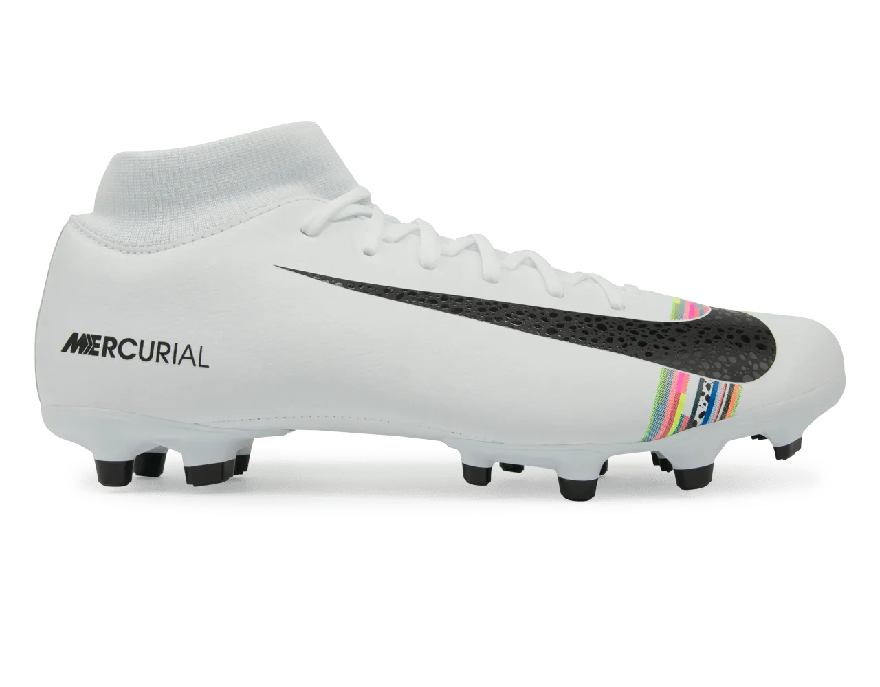 Nike Men's Mercurial Superfly 6 Academy CR7 MG White/Black/Pure Platinum