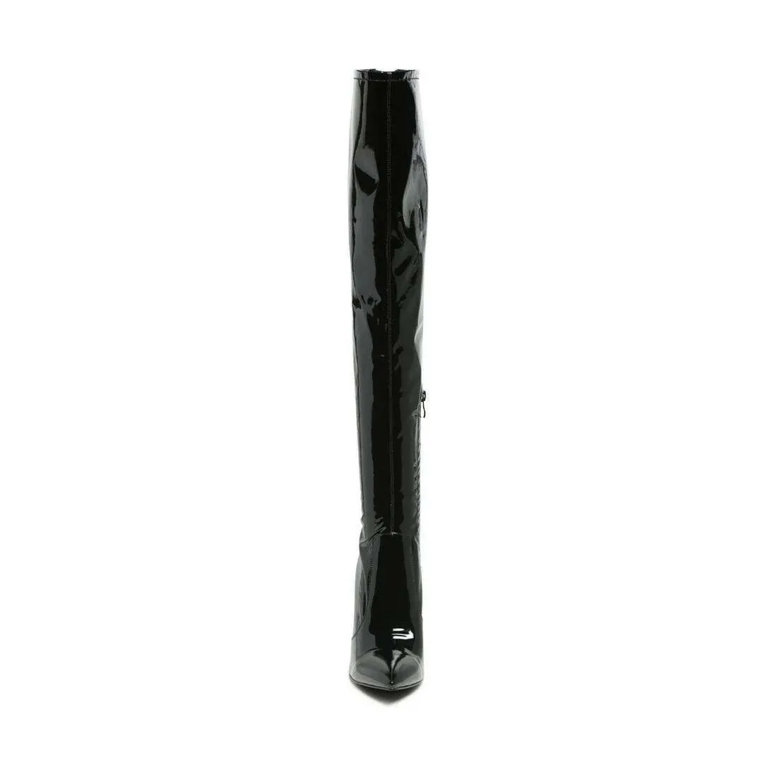 Noire Patent PU Thigh High Long Boots