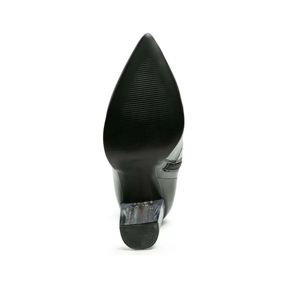 Noire Patent PU Thigh High Long Boots