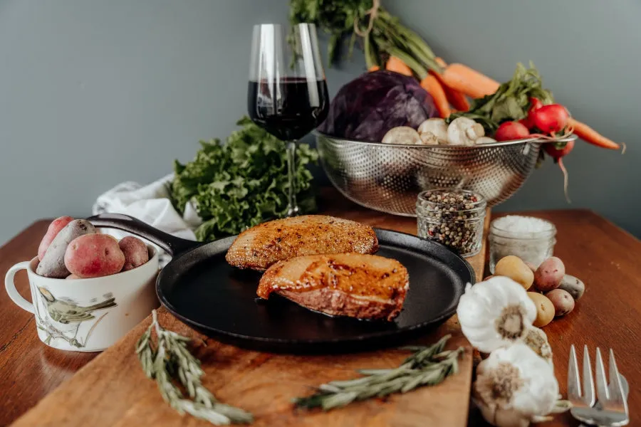 Pasture Raised BNLS, Skin-On Duck Breast ~ 2.5 lb pkg