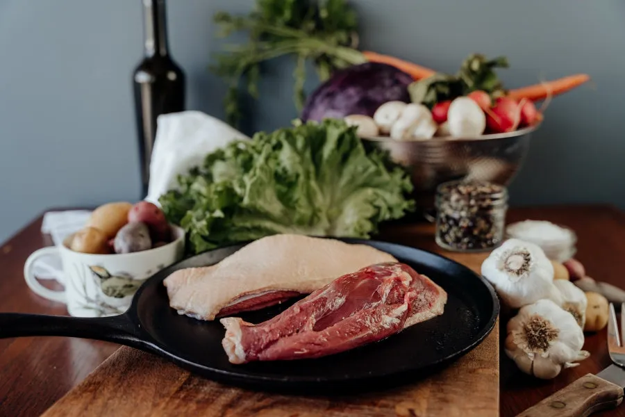 Pasture Raised BNLS, Skin-On Duck Breast ~ 2.5 lb pkg