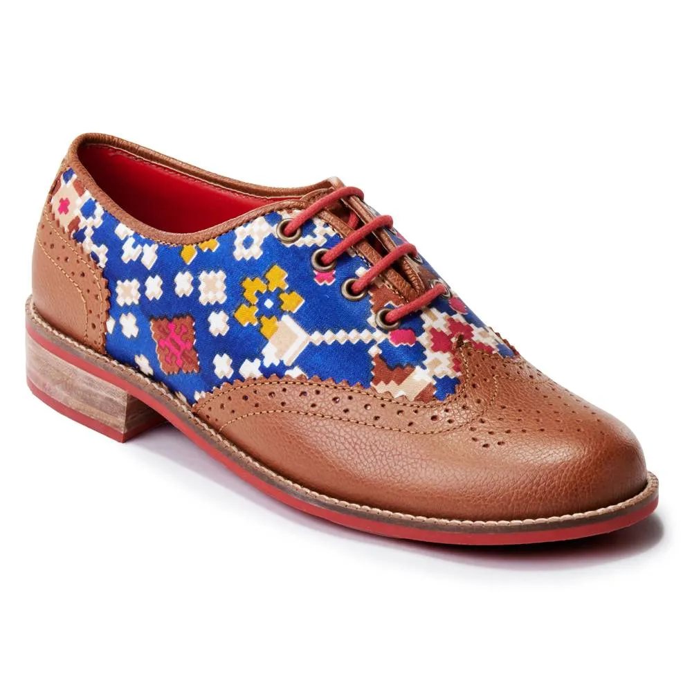 Patola Brogues Women – Cobalt