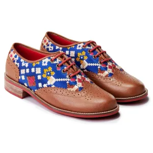 Patola Brogues Women – Cobalt