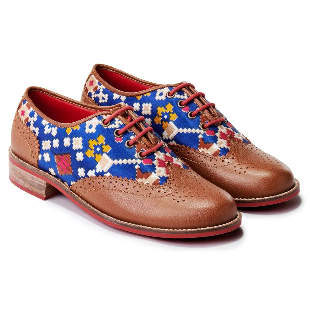 Patola Brogues Women – Cobalt
