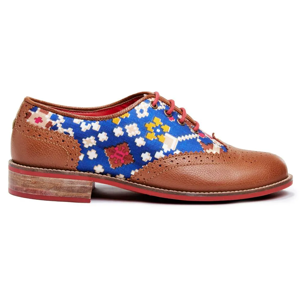 Patola Brogues Women – Cobalt
