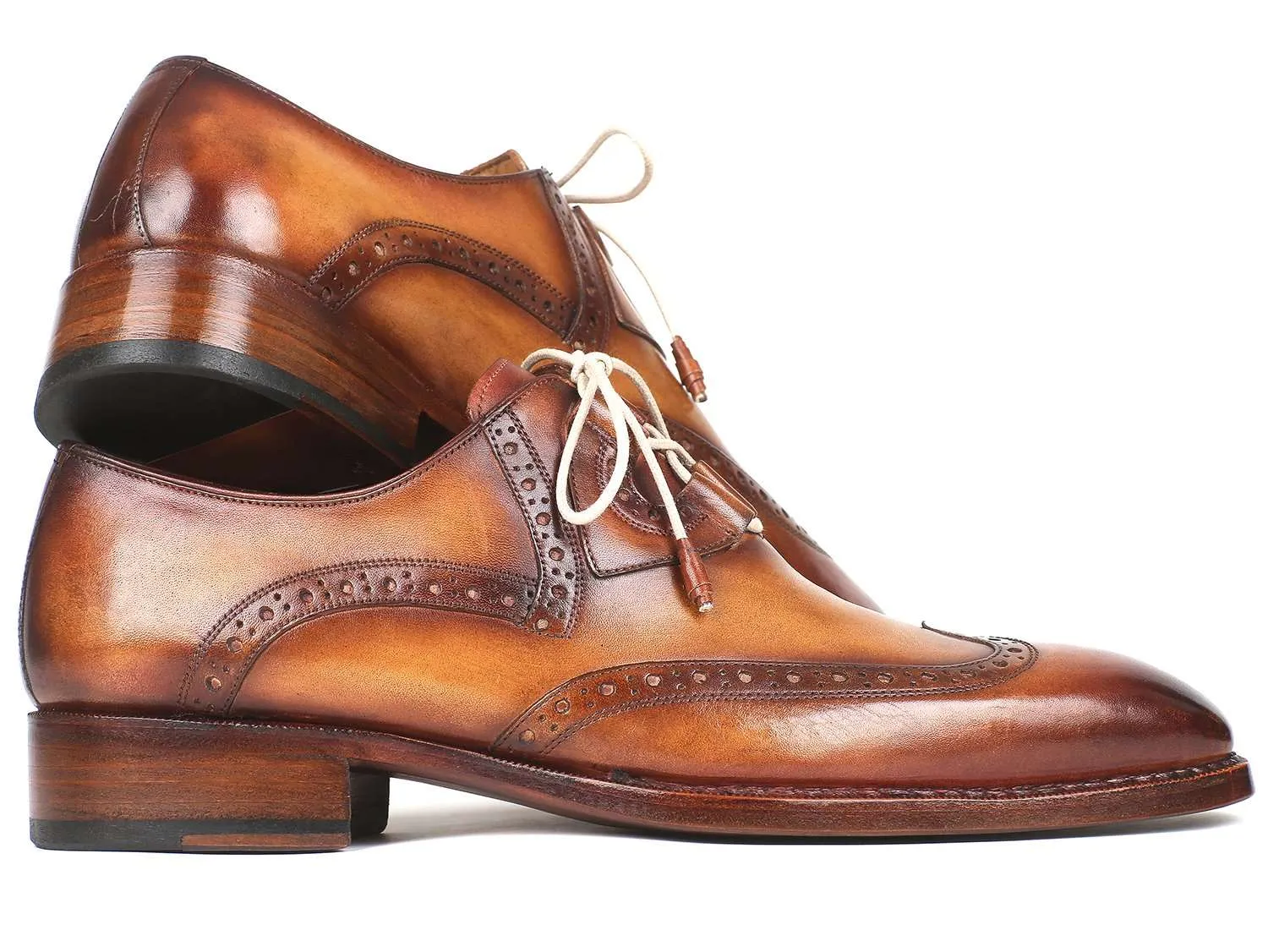 Paul Parkman Hand-Painted Leather Wingtip Brogues