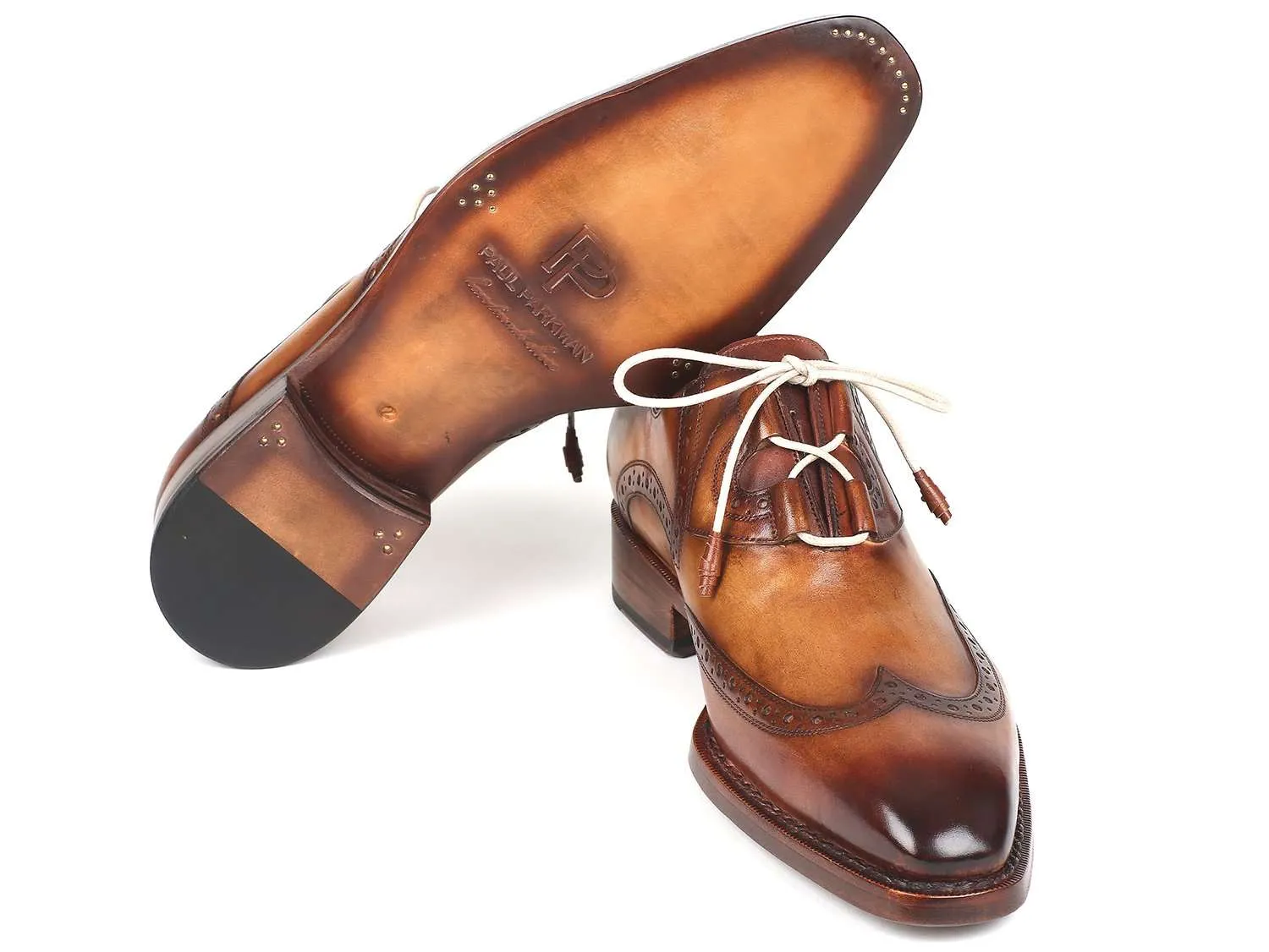 Paul Parkman Hand-Painted Leather Wingtip Brogues