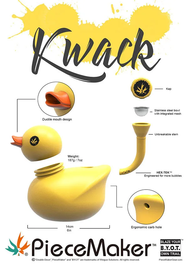 Piecemaker Gear - Kwack Silicone Water Pipe Bong