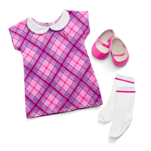 Pretty Plaid Outfit for 18-inch Dolls