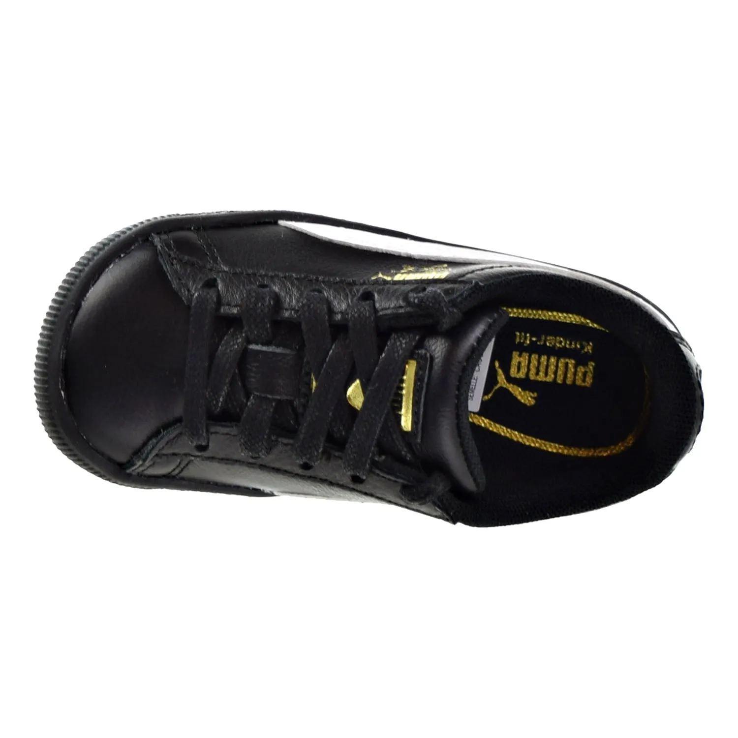 Puma Clyde Core L Foil Toddler Shoes Puma Black/Puma White