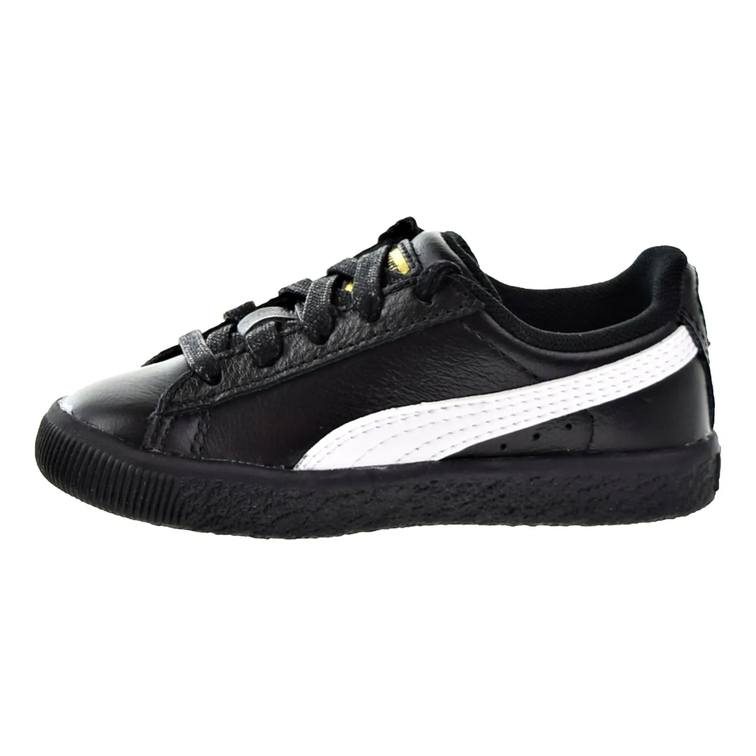Puma Clyde Core L Foil Toddler Shoes Puma Black/Puma White