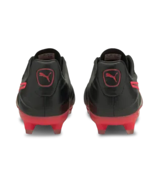 Puma King Pro21 Firm Ground Soccer Cleat - Black/Sunblaze