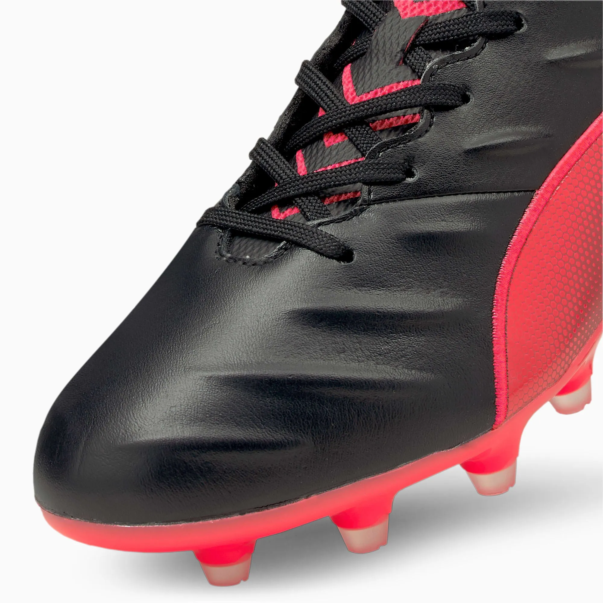 Puma King Pro21 Firm Ground Soccer Cleat - Black/Sunblaze