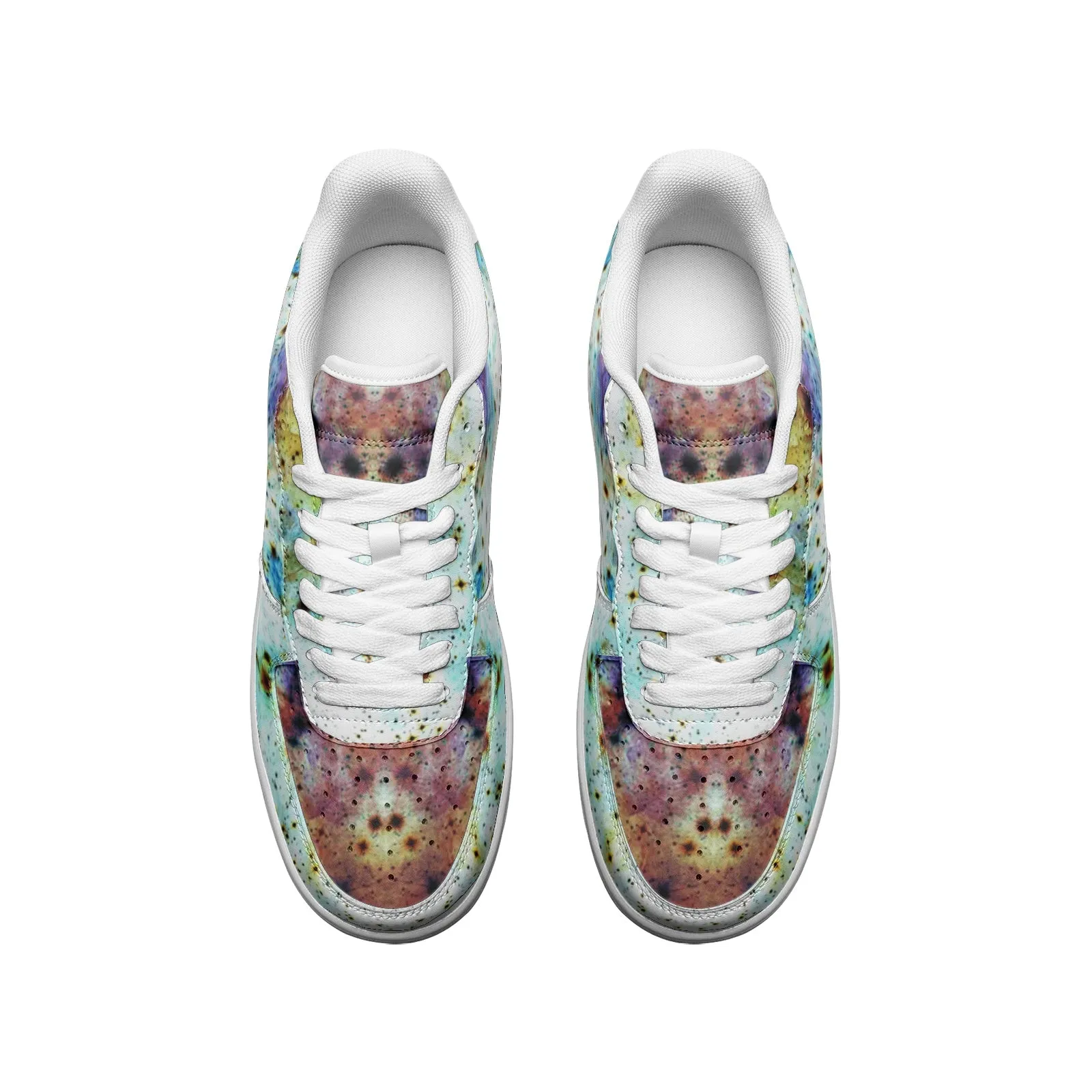 Regail Full-Style Psychedelic Platform Sneakers