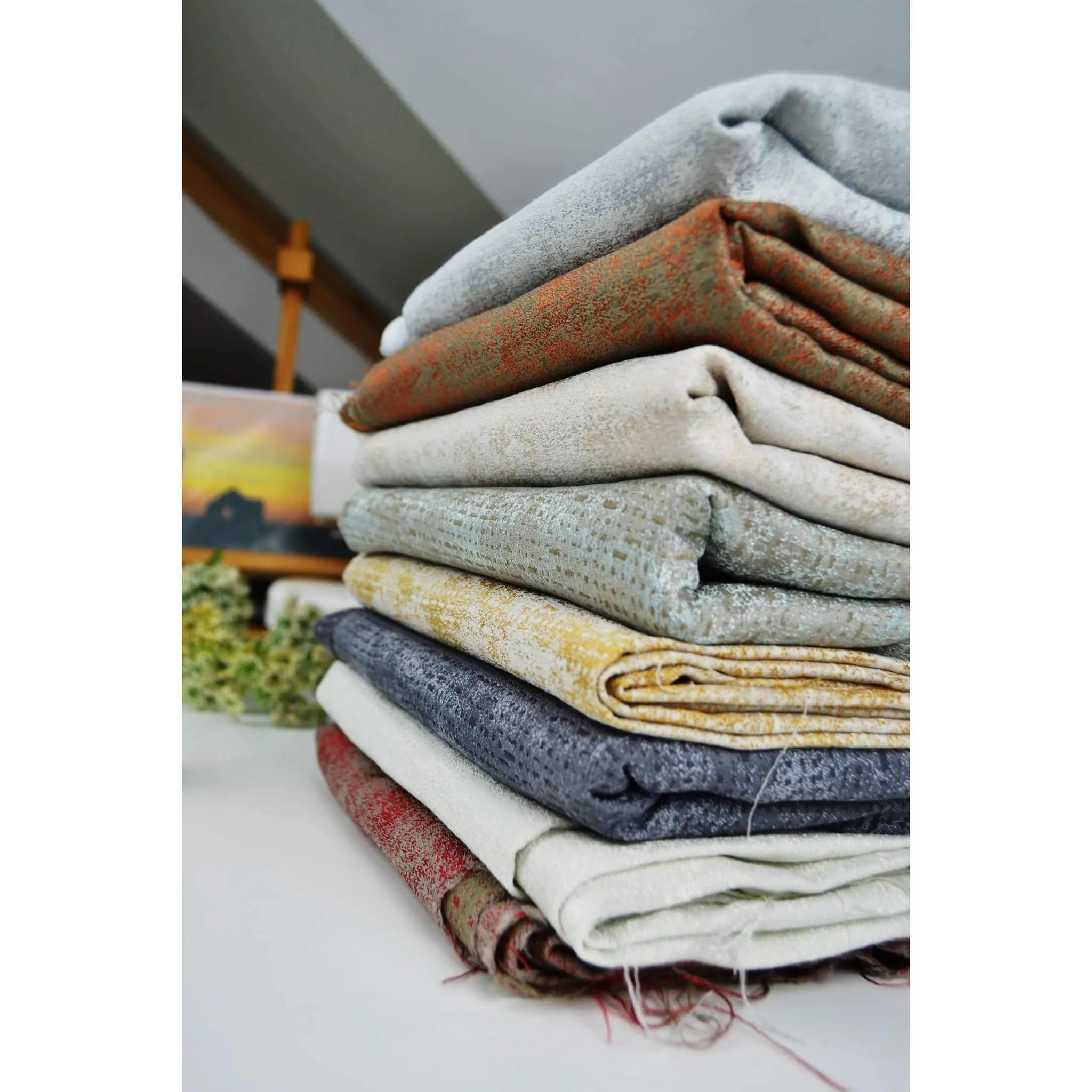 Roden Fire Retardant Duck Egg Blue Fabric