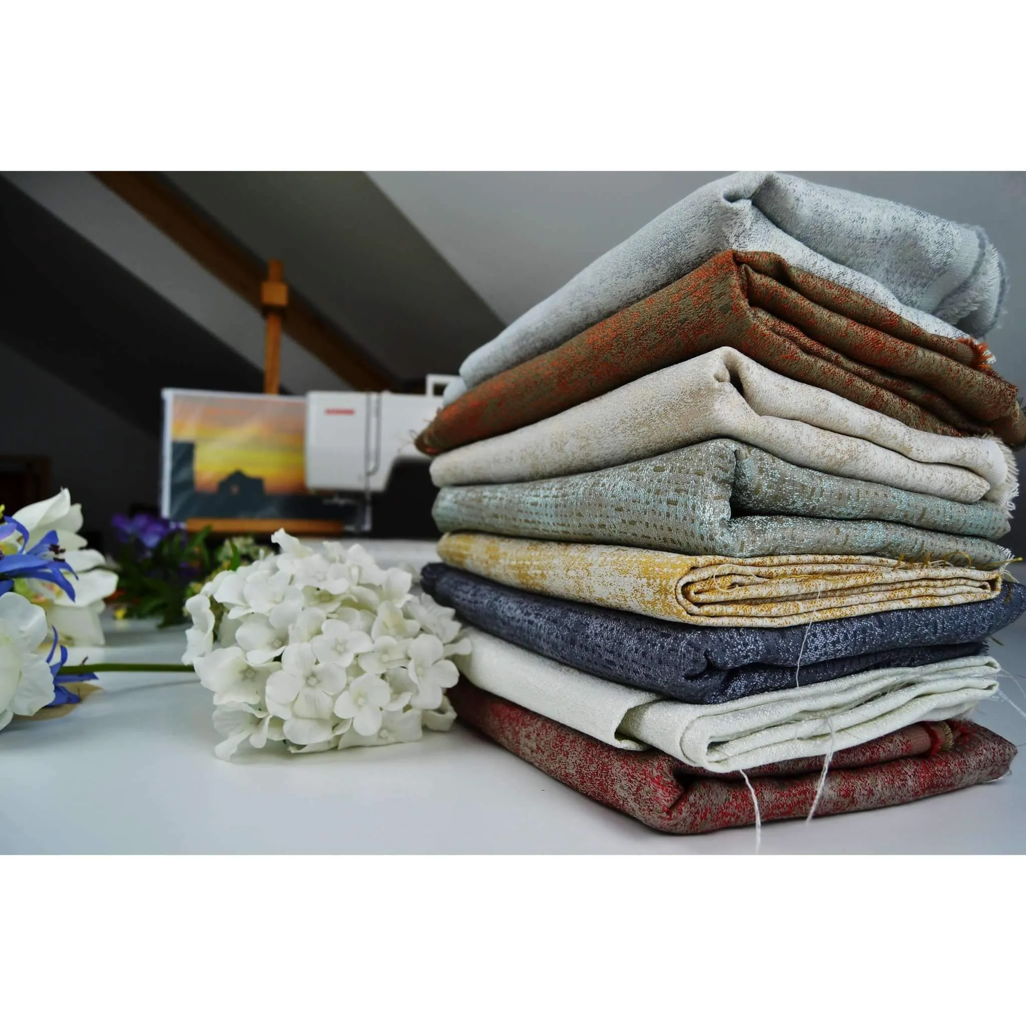 Roden Fire Retardant Duck Egg Blue Fabric