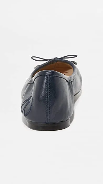 Sam Edelman Felicia Navy Slip On Rounded Closed Toe Flexible Ballet Flat