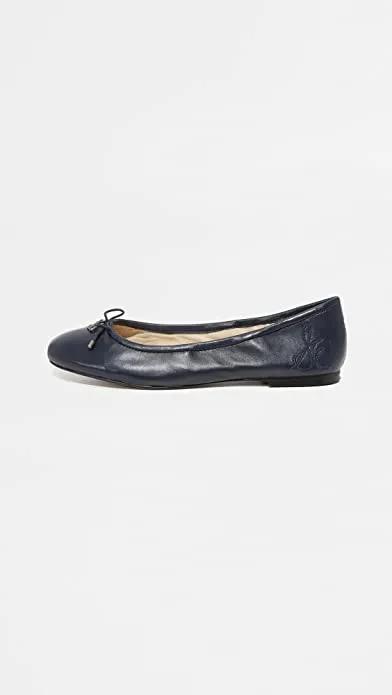 Sam Edelman Felicia Navy Slip On Rounded Closed Toe Flexible Ballet Flat