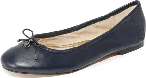 Sam Edelman Felicia Navy Slip On Rounded Closed Toe Flexible Ballet Flat