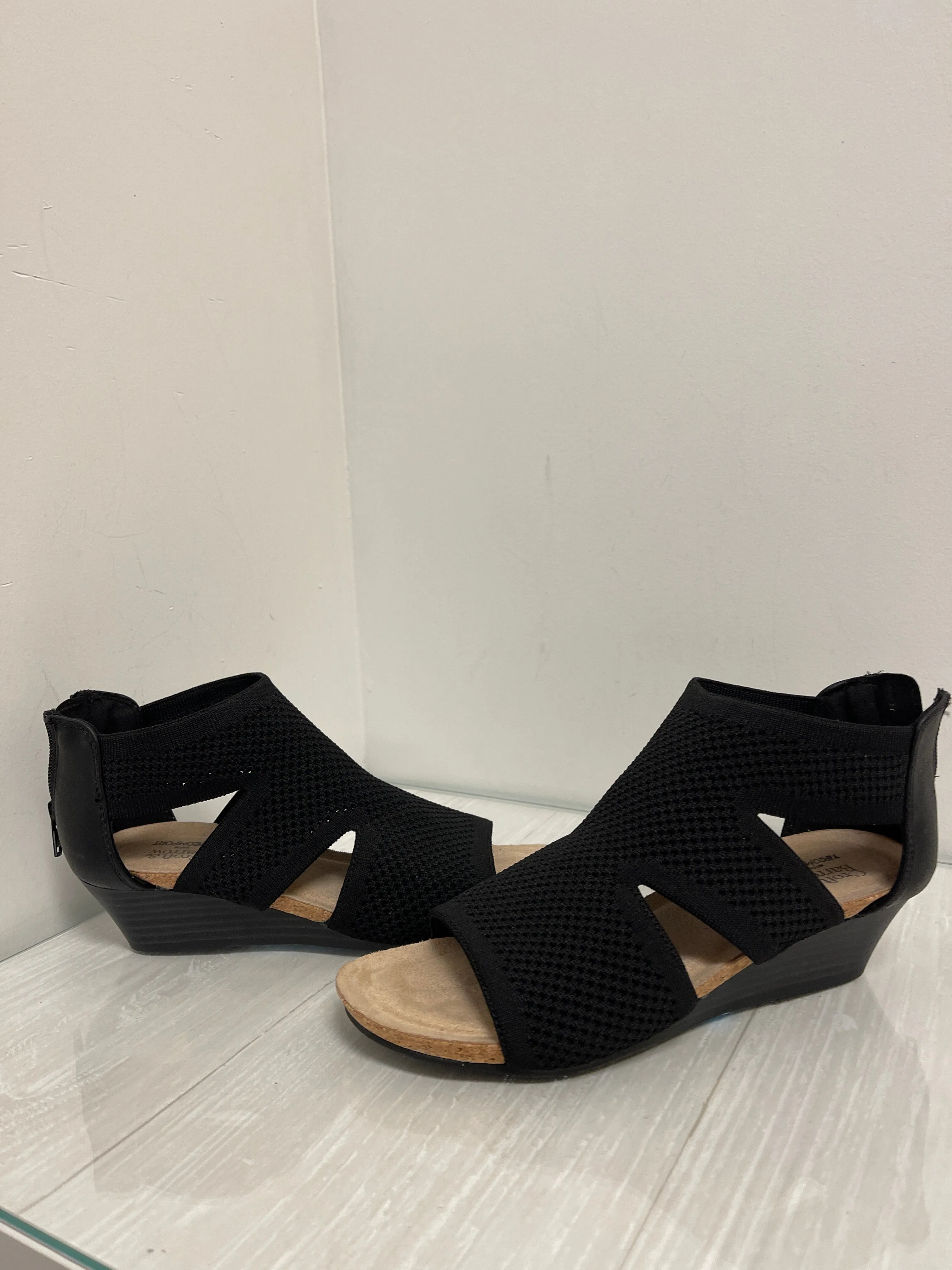 Sandals Heels Wedge By Croft And Barrow In Black, Size: 8